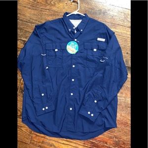 BRAND NEW size large Columbia PFG button up shirt